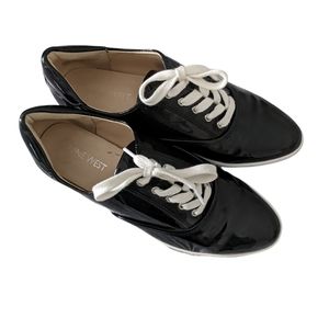 Nine West Patent Lace Up Sneakers